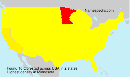 Surname Obrestad in USA Surname Obrestad in USA