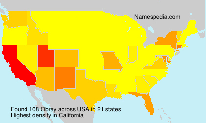 Surname Obrey in USA Surname Obrey in USA