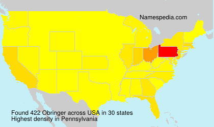 Surname Obringer in USA Surname Obringer in USA