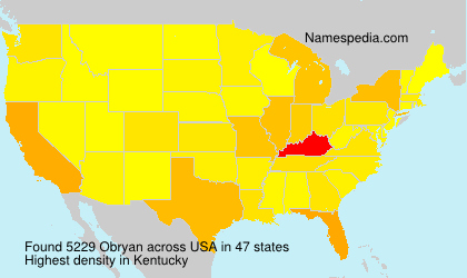 Surname Obryan in USA Surname Obryan in USA
