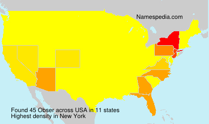 Surname Obser in USA Surname Obser in USA