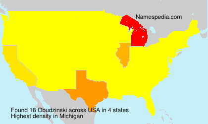 Surname Obudzinski in USA Surname Obudzinski in USA