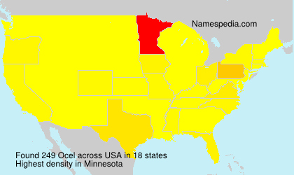 Surname Ocel in USA Surname Ocel in USA