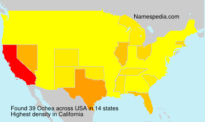 Surname Ochea in USA Surname Ochea in USA