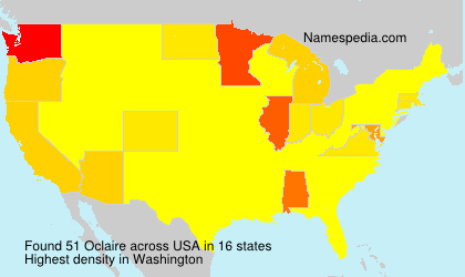 Surname Oclaire in USA Surname Oclaire in USA