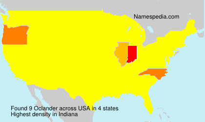 Surname Oclander in USA Surname Oclander in USA