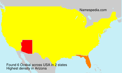 Surname Ocskai in USA Surname Ocskai in USA