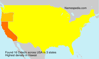 Surname Odachi in USA Surname Odachi in USA