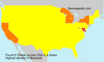 Surname Odada in USA Surname Odada in USA
