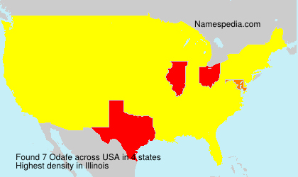 Surname Odafe in USA Surname Odafe in USA
