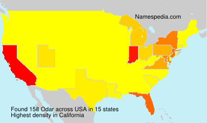 Surname Odar in USA Surname Odar in USA