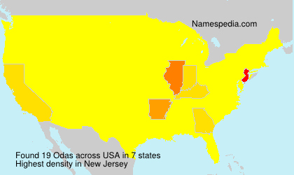 Surname Odas in USA Surname Odas in USA