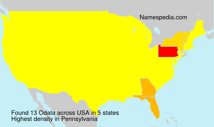 Surname Odata in USA Surname Odata in USA