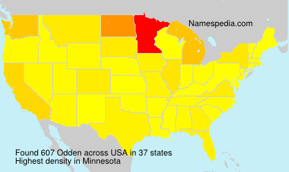 Surname Odden in USA Surname Odden in USA