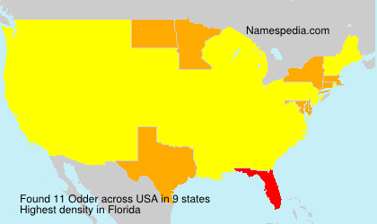 Surname Odder in USA Surname Odder in USA