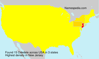 Surname Odedele in USA Surname Odedele in USA