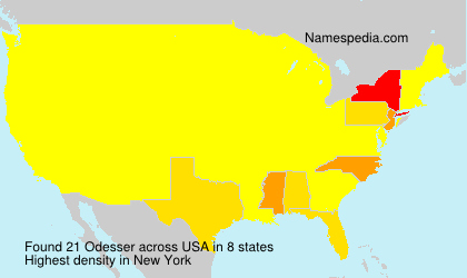 Surname Odesser in USA Surname Odesser in USA
