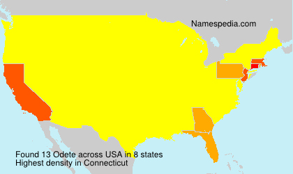 Surname Odete in USA Surname Odete in USA