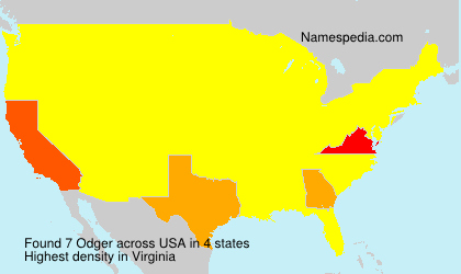 Surname Odger in USA Surname Odger in USA