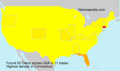 Surname Odice in USA Surname Odice in USA
