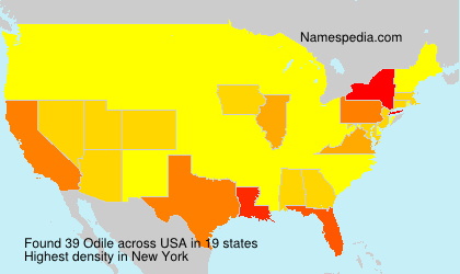 Surname Odile in USA Surname Odile in USA