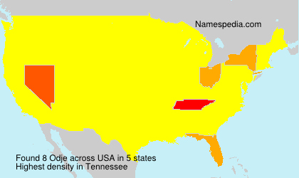 Surname Odje in USA Surname Odje in USA