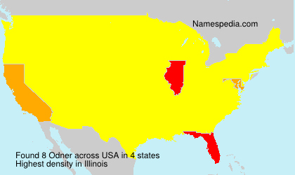 Surname Odner in USA Surname Odner in USA