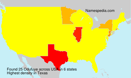 Surname Odufuye in USA Surname Odufuye in USA