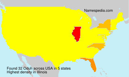 Surname Oduh in USA Surname Oduh in USA