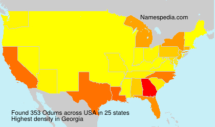 Surname Odums in USA Surname Odums in USA
