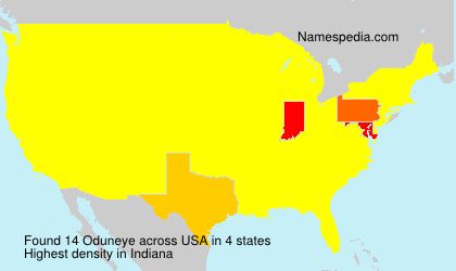 Surname Oduneye in USA Surname Oduneye in USA