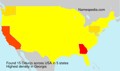 Surname Odunjo in USA Surname Odunjo in USA