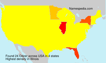 Surname Odzer in USA