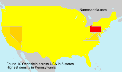 Surname Oechslein in USA Surname Oechslein in USA