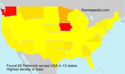 Surname Oehlerich in USA Surname Oehlerich in USA
