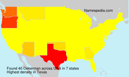 Surname Oekerman in USA Surname Oekerman in USA