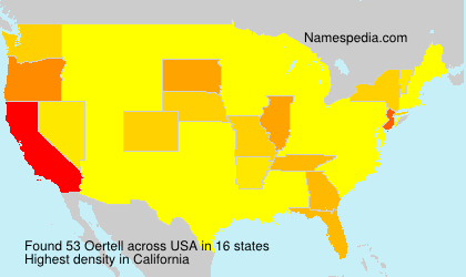 Surname Oertell in USA Surname Oertell in USA