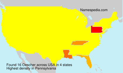 Surname Oescher in USA Surname Oescher in USA