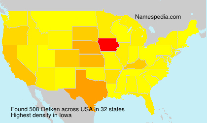Surname Oetken in USA Surname Oetken in USA