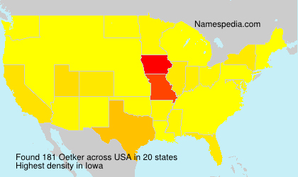 Surname Oetker in USA Surname Oetker in USA