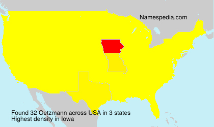 Surname Oetzmann in USA