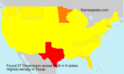 Surname Oevermann in USA Surname Oevermann in USA