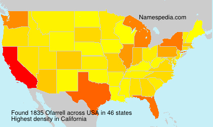 Surname Ofarrell in USA Surname Ofarrell in USA