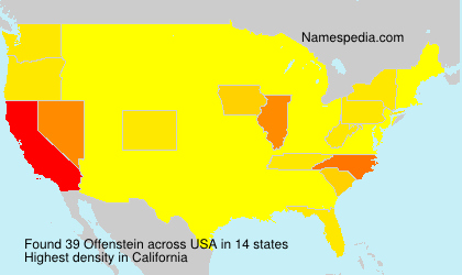 Surname Offenstein in USA Surname Offenstein in USA
