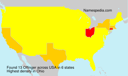 Surname Offinger in USA Surname Offinger in USA