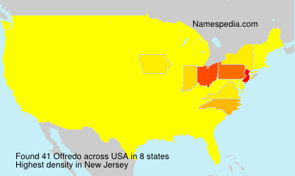 Surname Offredo in USA