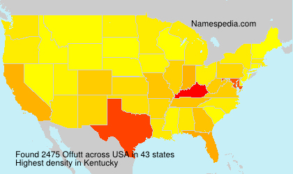Surname Offutt in USA Surname Offutt in USA