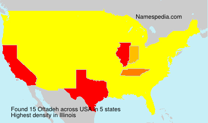 Surname Oftadeh in USA Surname Oftadeh in USA