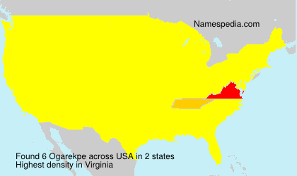 Surname Ogarekpe in USA Surname Ogarekpe in USA