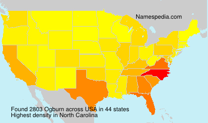 Surname Ogburn in USA Surname Ogburn in USA